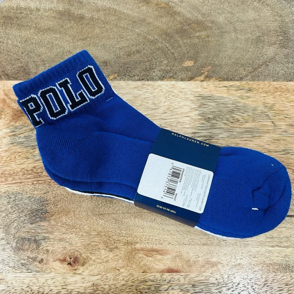 Polo Ralph Lauren 6 Pack Socks Quarter Classic Sport Half Cushion Multicolor